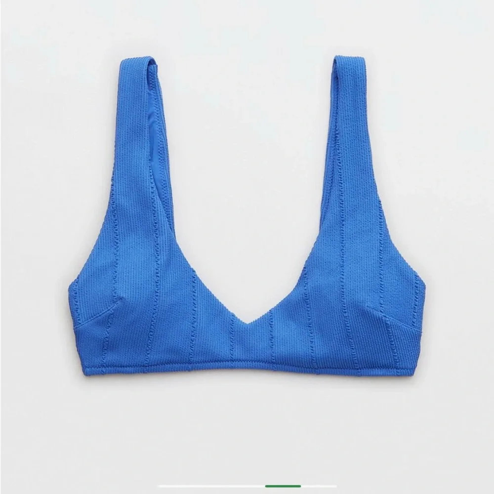 aerie Blue Ribbed Bikini Set - Picture 7 of 8